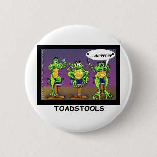 Chapa Redonda De 5 Cm Ranas Perezosas aka Toadstools Regalos y Camisetas