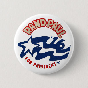 Chapa Redonda De 5 Cm Rand Paul para el presidente 2016