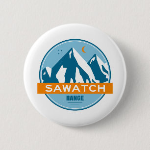 Chapa Redonda De 5 Cm Rango de Sawatch Colorado
