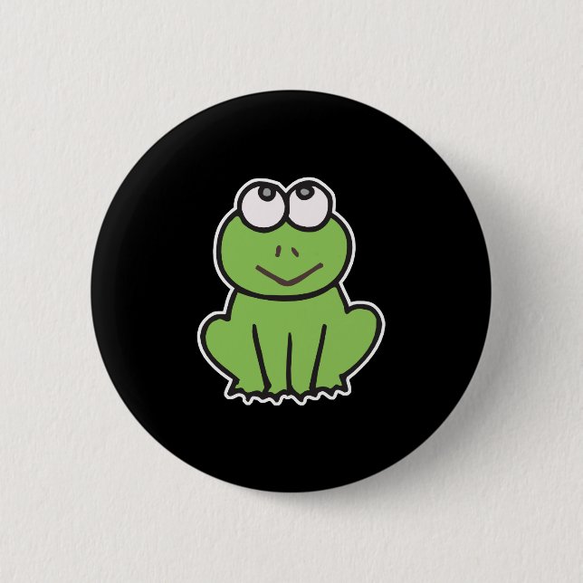 Chapa Redonda De 5 Cm ranita coqueta (Anverso)