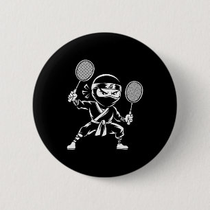 Chapa Redonda De 5 Cm Raqueta De Racquet De Transporte - Jugador De Equi