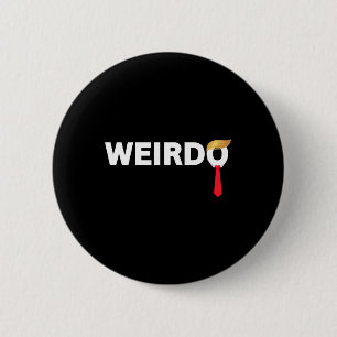 Chapa Redonda De 5 Cm Raro viejo viejo de Donald Trump gracioso anti-tri