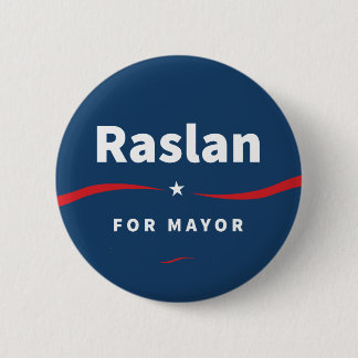 Chapa Redonda De 5 Cm Raslan para alcalde Button