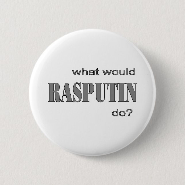 Chapa Redonda De 5 Cm Rasputin (Anverso)