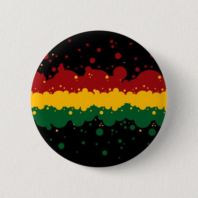 Chapa Redonda De 5 Cm Rasta por Picona™ (Anverso)