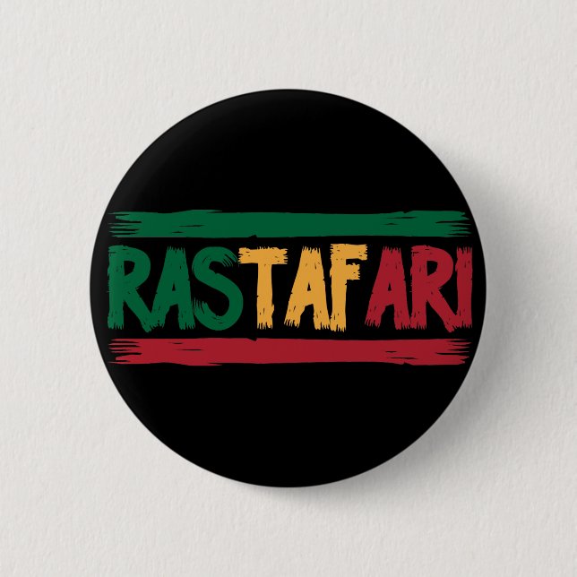 Chapa Redonda De 5 Cm Rastafari (Anverso)