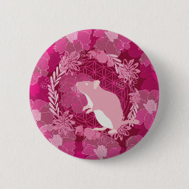 Chapa Redonda De 5 Cm rata,flor de la vida, rosa, mandala,zen,chakra,pat