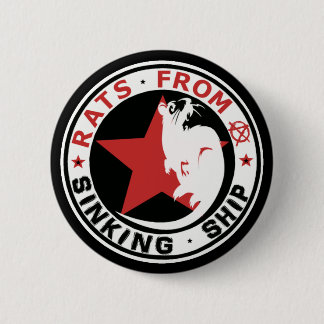 CHAPA REDONDA DE 5 CM RATAS DE UN BARCO DE BARCO DE BLANCO