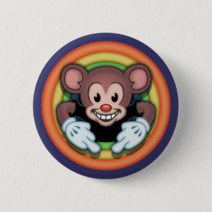 Chapa Redonda De 5 Cm Ratón de Attitudy