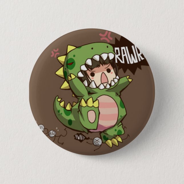 Chapa Redonda De 5 Cm ¡rawr!!! (Anverso)
