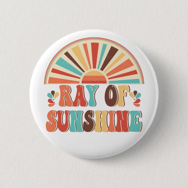 Chapa Redonda De 5 Cm Ray of Sunshine (Anverso)