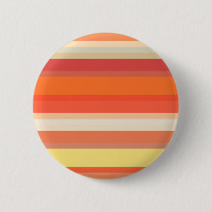 Chapa Redonda De 5 Cm Rayas rojas de naranja suave