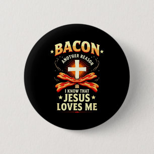 Chapa Redonda De 5 Cm Razón cristiana por la que sé que Jesús me ama
