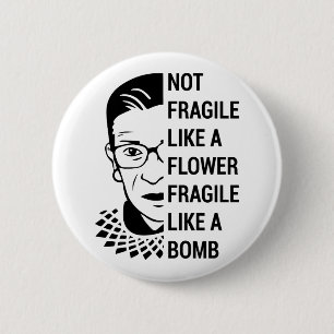 Chapa Redonda De 5 Cm RBG, Ruth Bader Ginsburg, RBG feminista