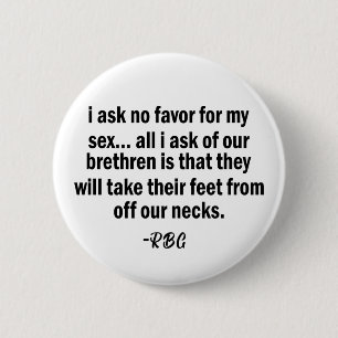 Chapa Redonda De 5 Cm RBG, Ruth Badger Ginsburg, mujer fuerte