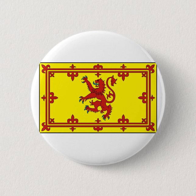 Chapa Redonda De 5 Cm Real Estándar de Escocia (Anverso)