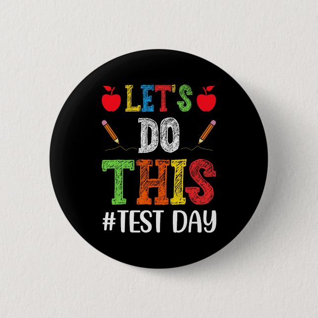 Chapa Redonda De 5 Cm Realizar este Test Day Motivation Testing Teachstu (Anverso)