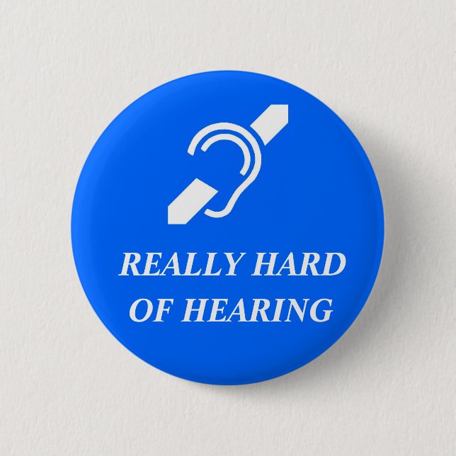 Chapa Redonda De 5 Cm Realmente difícilmente de la audiencia (Anverso)