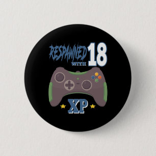 Chapa Redonda De 5 Cm Reapareció Con 18 Xp Gif De Cumpleaños Número 18 P