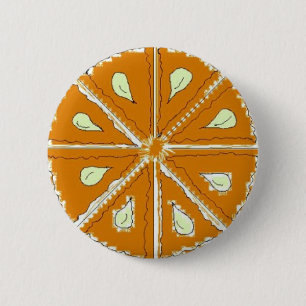 Chapa Redonda De 5 Cm Rebanada de Naranja