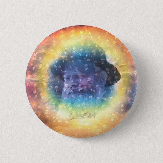 Chapa Redonda De 5 Cm Rebbe (Anverso)