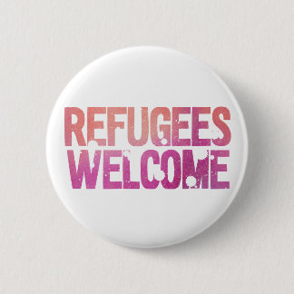 Chapa Redonda De 5 Cm Recepción de los refugiados