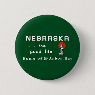 Chapa Redonda De 5 Cm Recepción señal de tráfico de Nebraska - los