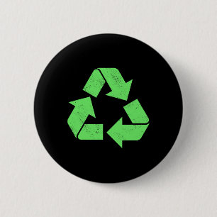 Chapa Redonda De 5 Cm Reciclaje Logotipo Vintage Reciclaje Ea ecologista