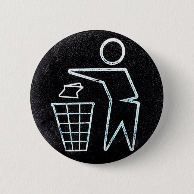 Chapa Redonda De 5 Cm Reciclar y no tirar (Anverso)