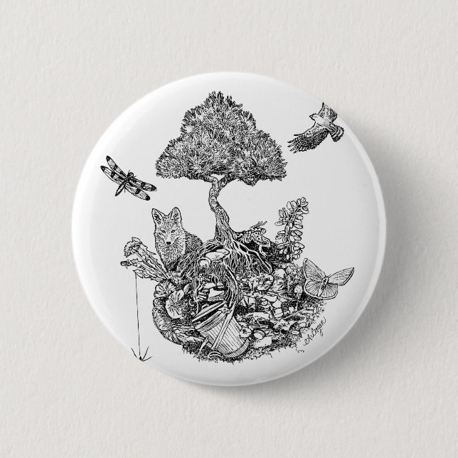 Chapa Redonda De 5 Cm Recicle (Anverso)