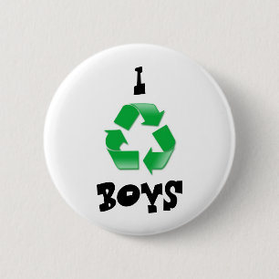 Chapa Redonda De 5 Cm recicle, I, MUCHACHOS