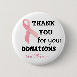 Chapa Redonda De 5 Cm recolectar donaciones para cáncer-botton