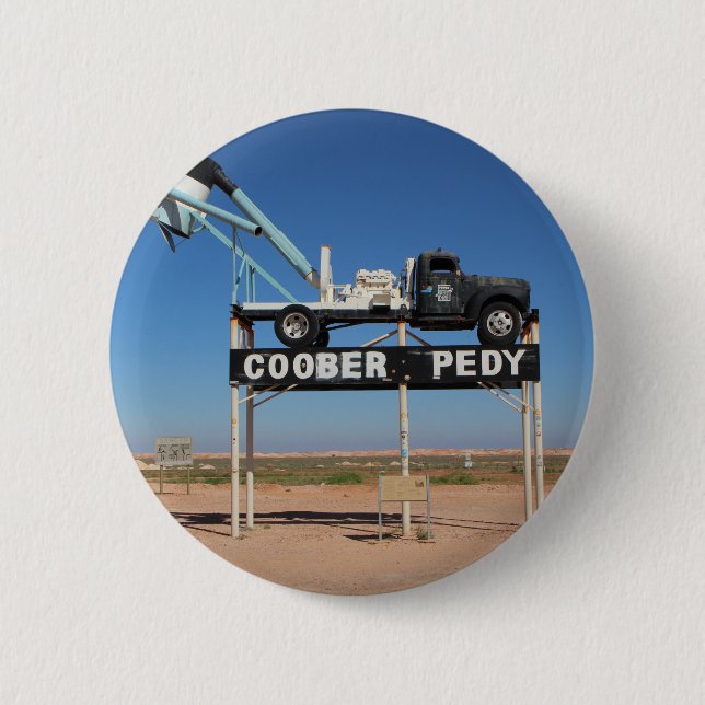 Chapa Redonda De 5 Cm Recordatorio de Coober Pedy personalizado (Anverso)