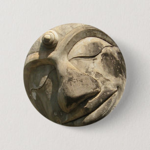 Chapa Redonda De 5 Cm Rectificando Buda... Nong Khai, Isan, Tailandia