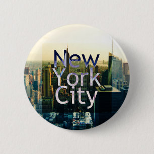 Chapa Redonda De 5 Cm Recuerdo de New York City