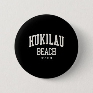 Chapa Redonda De 5 Cm Recuerdo de vacaciones vintage Hukilau Beach Oahu