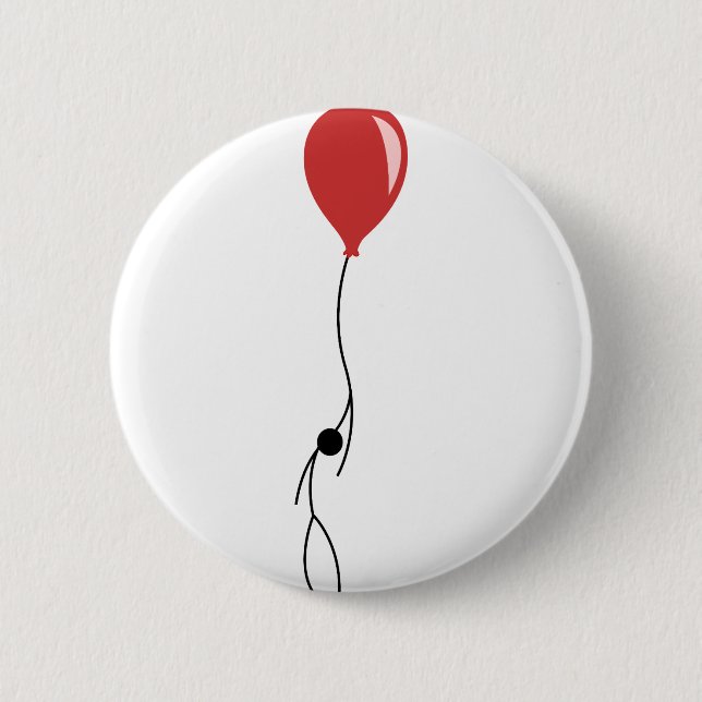 Chapa Redonda De 5 Cm Red balloon (Anverso)