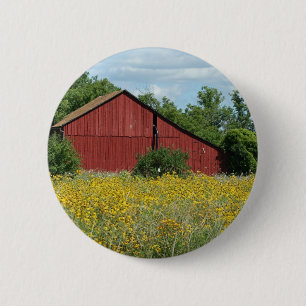 Chapa Redonda De 5 Cm Red Barn