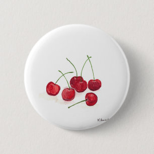 Chapa Redonda De 5 Cm Red cherries fruit