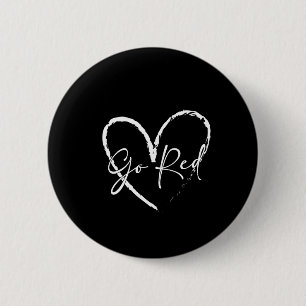 Chapa Redonda De 5 Cm Red Para Mujeres Enfermedades Cardíacas Estadounid