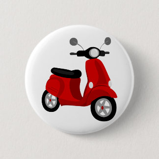 Chapa Redonda De 5 Cm Red Scooter