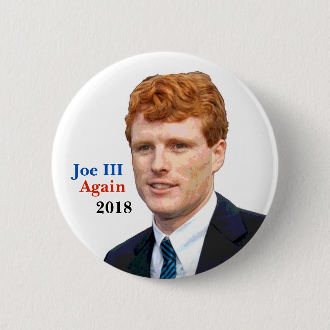 Chapa Redonda De 5 Cm Reelija a Joe Kennedy III en 2018 (Anverso)