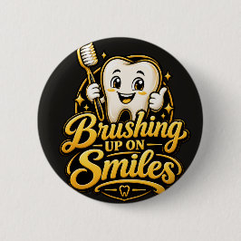 Chapa Redonda De 5 Cm Regalando Sonrisas Regalo de Dentista Adorable