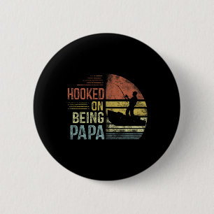 Chapa Redonda De 5 Cm Regalitos de Papá Pescador Adicto a Ser Papá Día d
