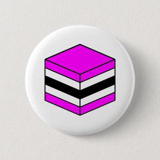 Chapa Redonda De 5 Cm Regaliz Todo Tipo - Magenta, Blanco y Negro 02