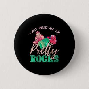 Chapa Redonda De 5 Cm Regalo coleccionista de rocas Paleontólogo diverti