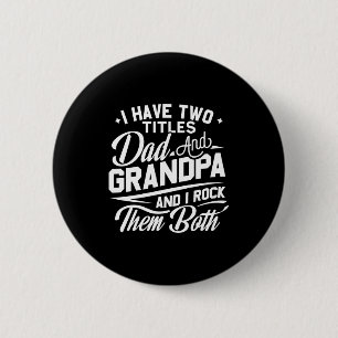 Chapa Redonda De 5 Cm Regalo con estilo retro genial para nuevos abuelos