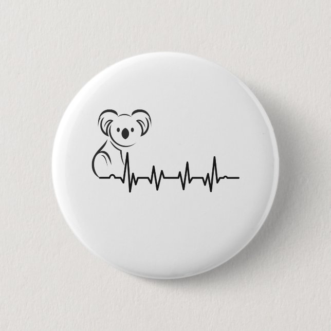 Chapa Redonda De 5 Cm Regalo de animales de Koala estilo retro (Anverso)