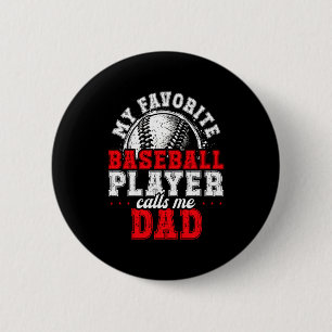 Chapa Redonda De 5 Cm Regalo de béisbol familiar a juego para papá Foto 
