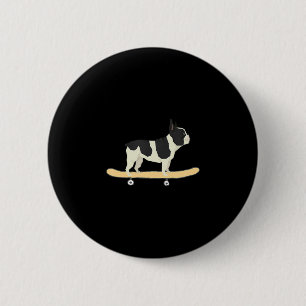 Chapa Redonda De 5 Cm Regalo de cachorro de Bulldog Francés haciendo ska